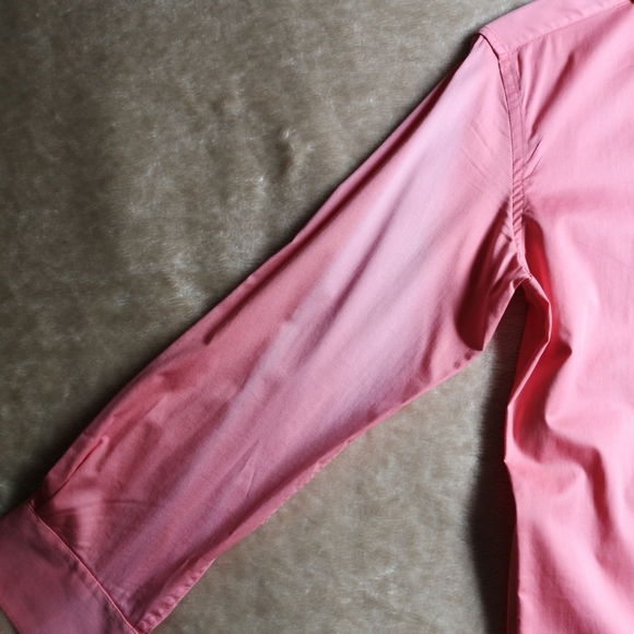 Le Château Salmon Pink Slim Fit Men's shirt - Picture 11 of 14